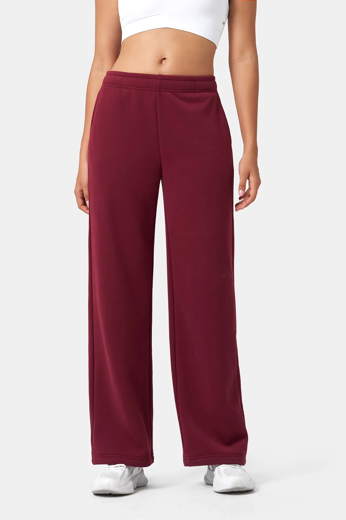 Loose-Fit Straight-Leg Long Sweatpants