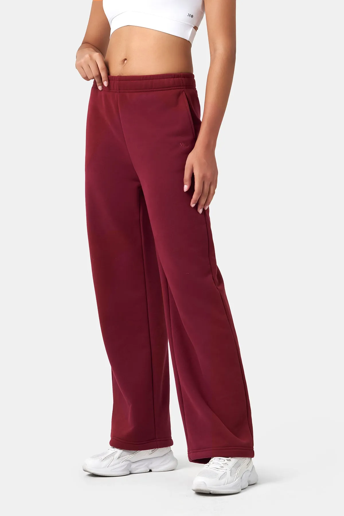 Loose-Fit Straight-Leg Long Sweatpants