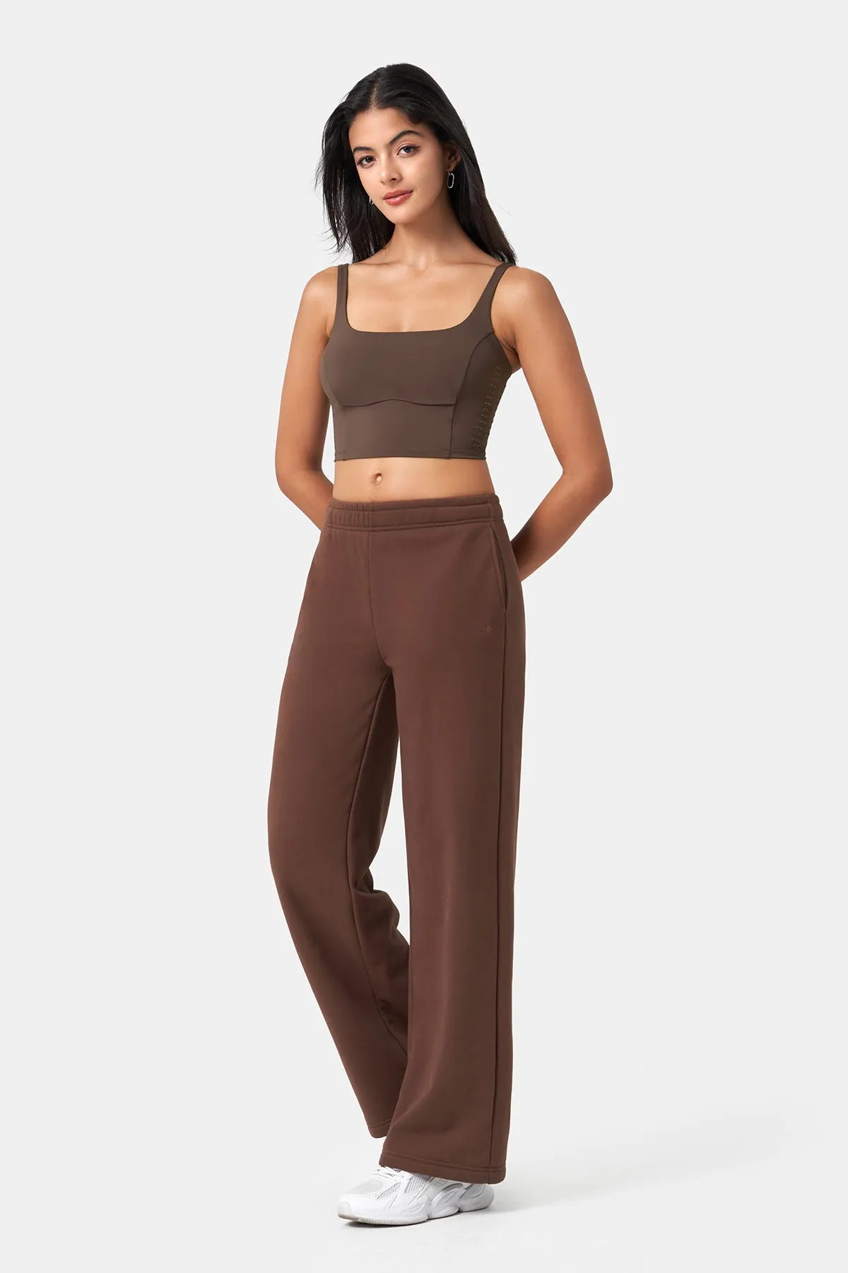 Loose-Fit Straight-Leg Long Sweatpants