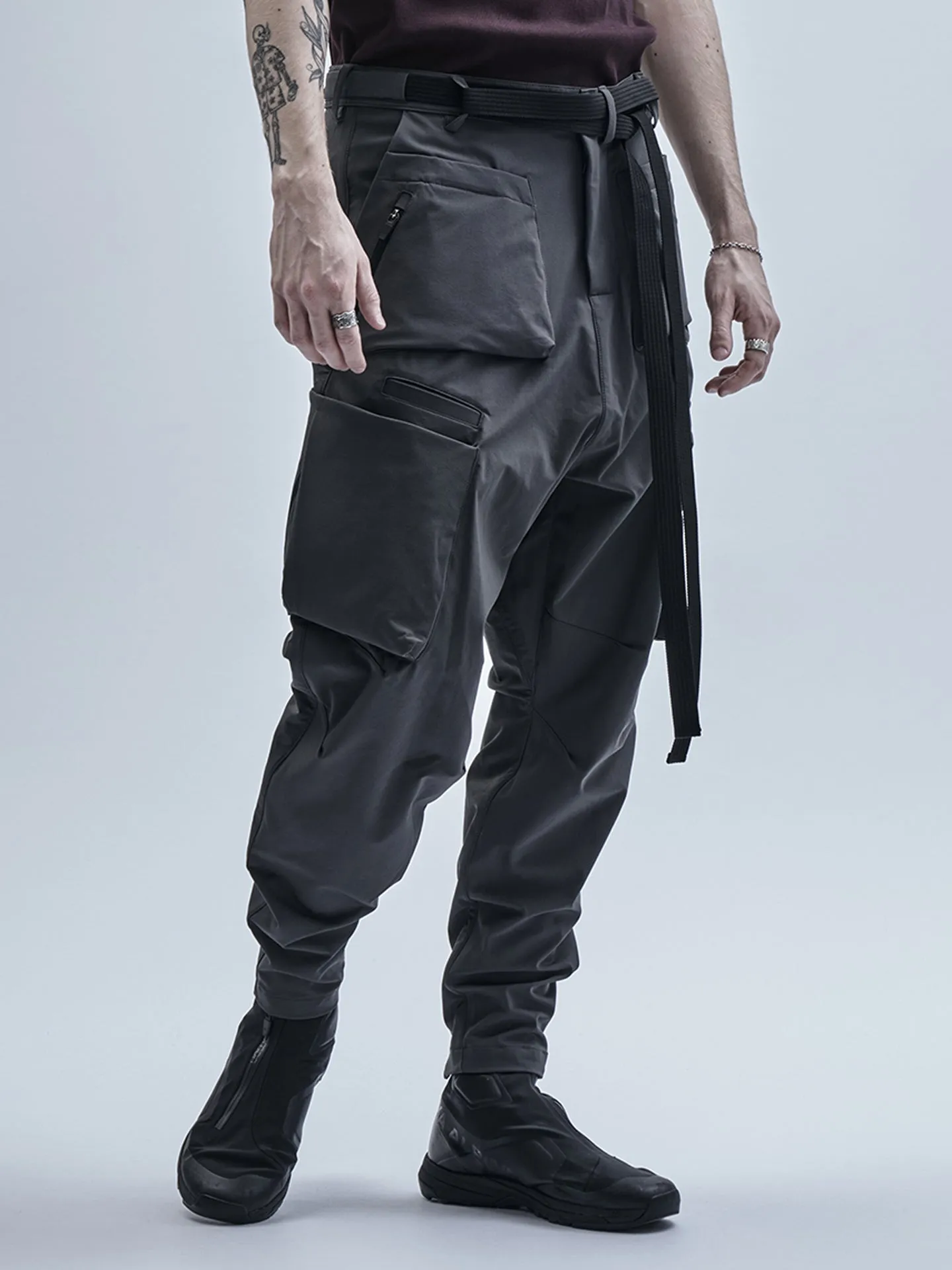 loratu cargo pants schoeller dryskin iron grey