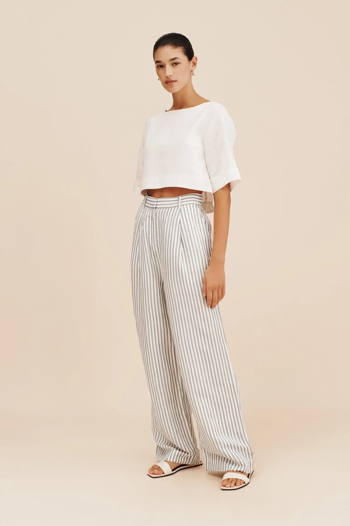 LORENZO PANT - SEAGRASS STRIPE