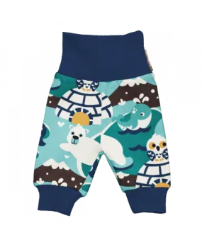 Maxomorra Arctic World Doll Rib Pants