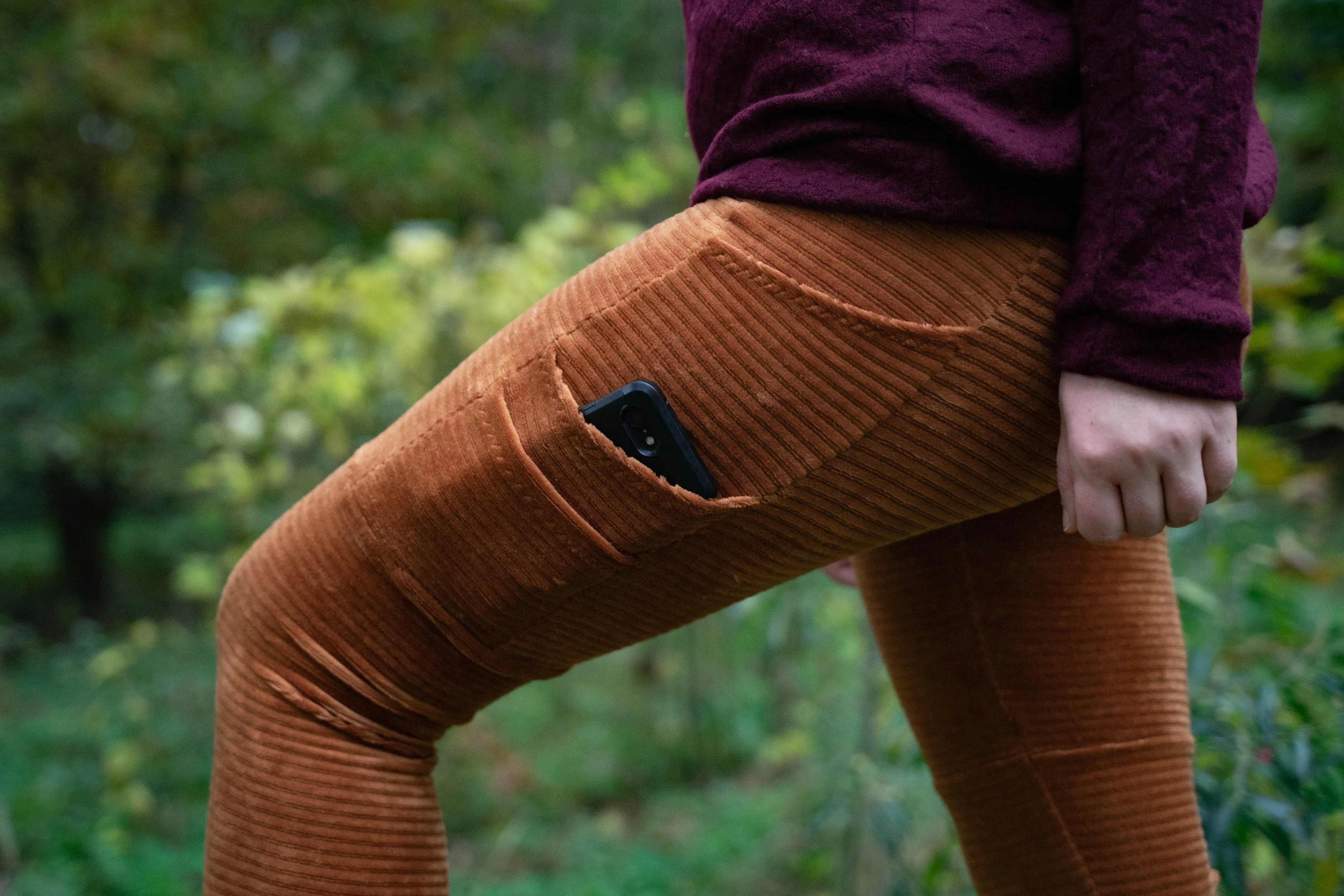 MTO: Leggings mit Taschen - Feincord