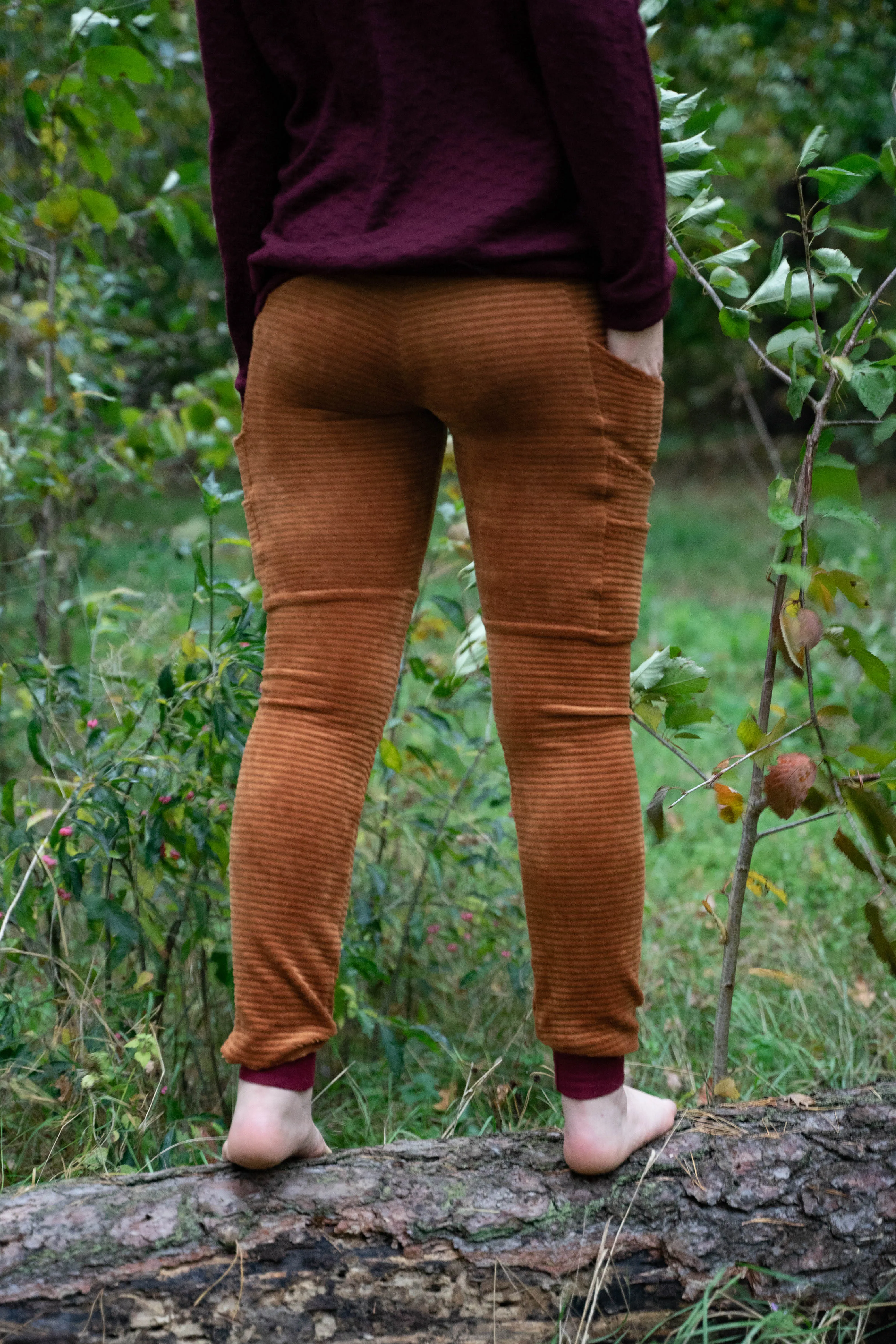 MTO: Leggings mit Taschen - Feincord