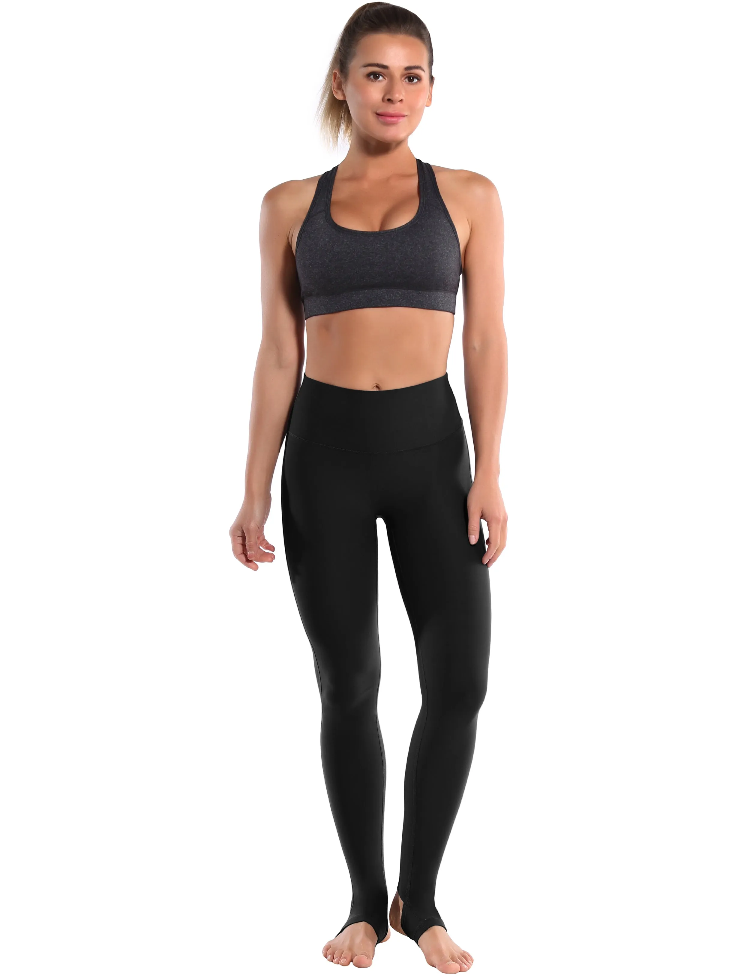 Over the Heel Yoga Pants black