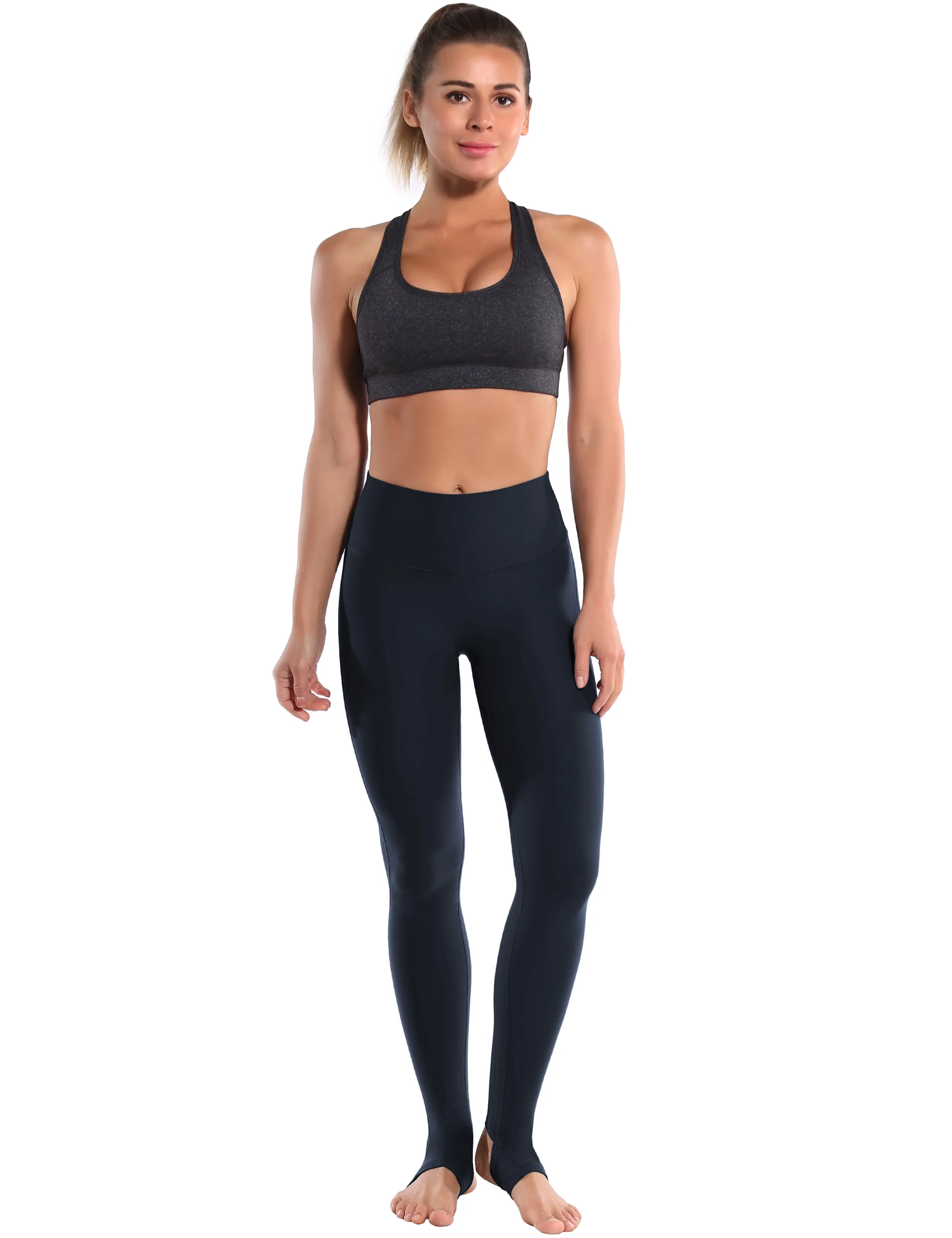 Over the Heel Yoga Pants darknavy