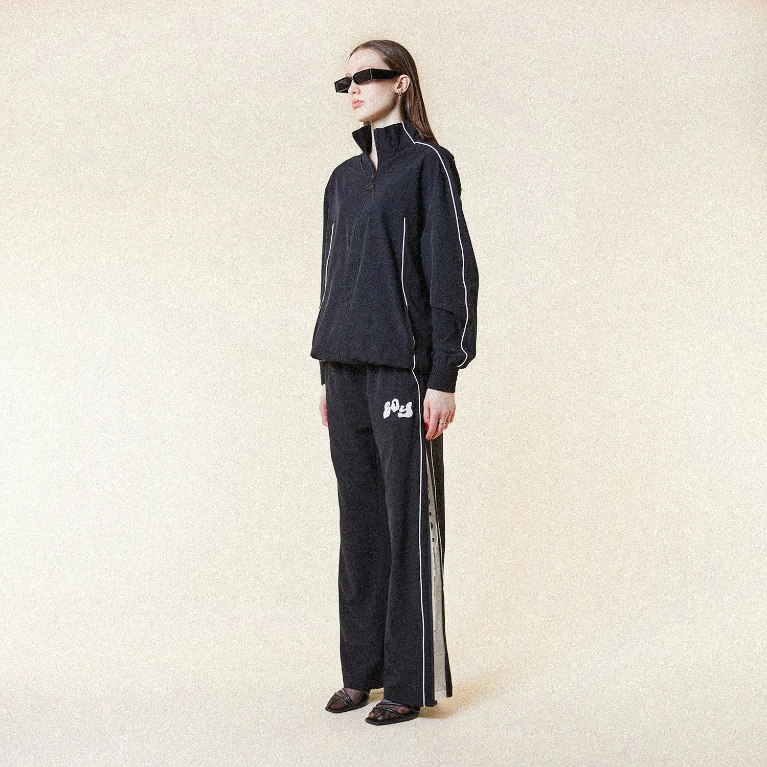 PAST, PRESENT, FUTURE BOY TRACK PANT - BLACK