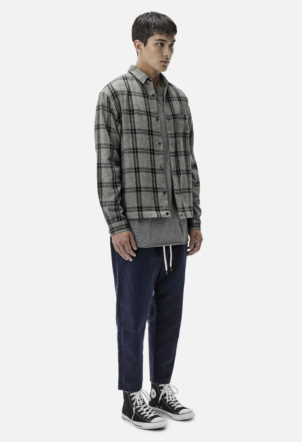 Pleated Chinos / Navy