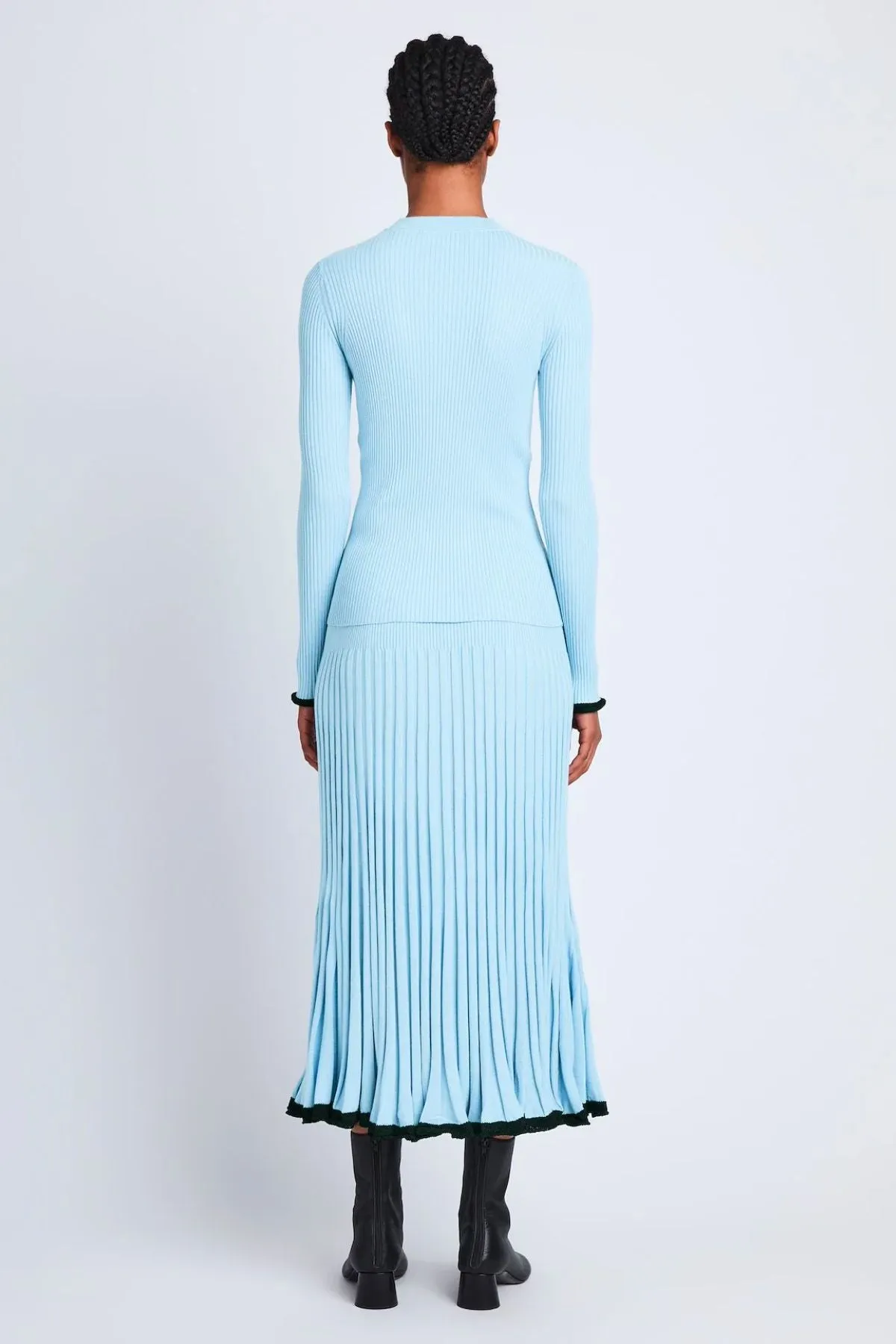 Proenza Schouler Silk Cashmere Sweater - Light Blue