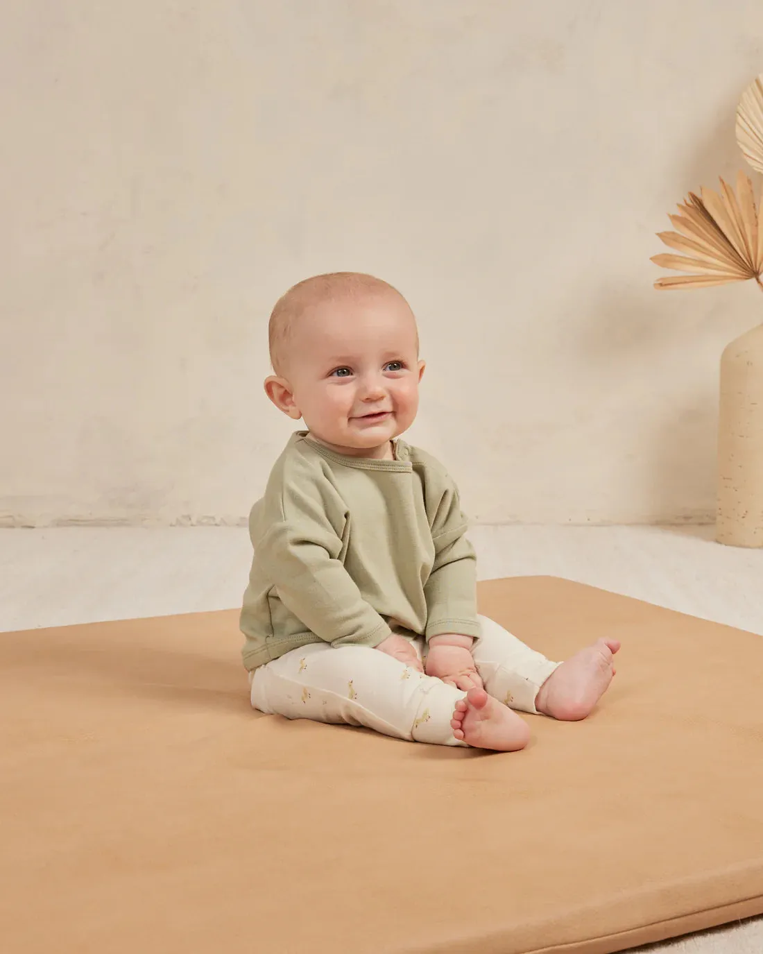 Quincy Mae - Ivory Ducks Drawstring Pants