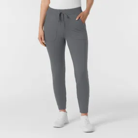 RENEW Knit Women's Track Scrub Pant - Pewter