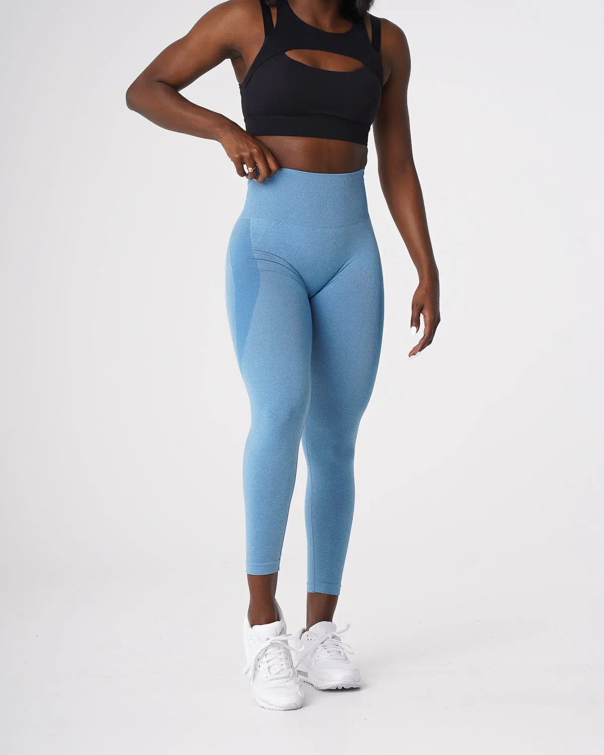 Sky Blue Contour Seamless Leggings