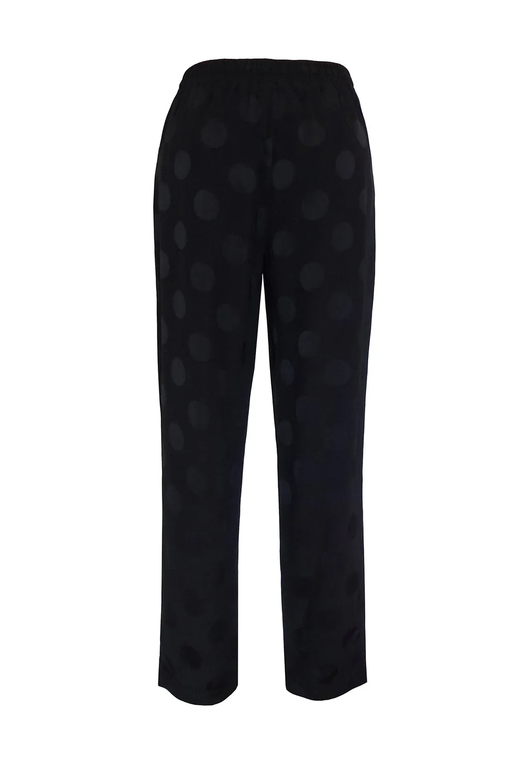 Slinky Black Spot Elastic Waist Pant