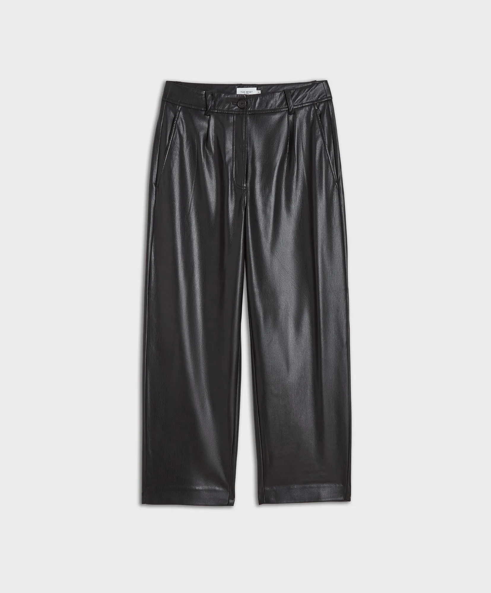 Slouchy Vegan Leather Trouser