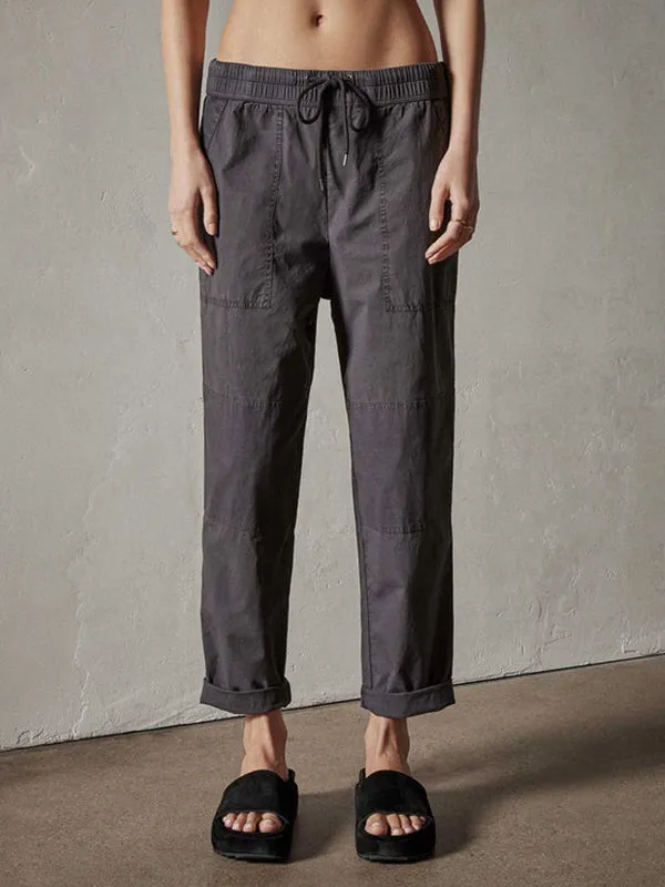 Stretch Poplin Utility Pant in Magma Pigment