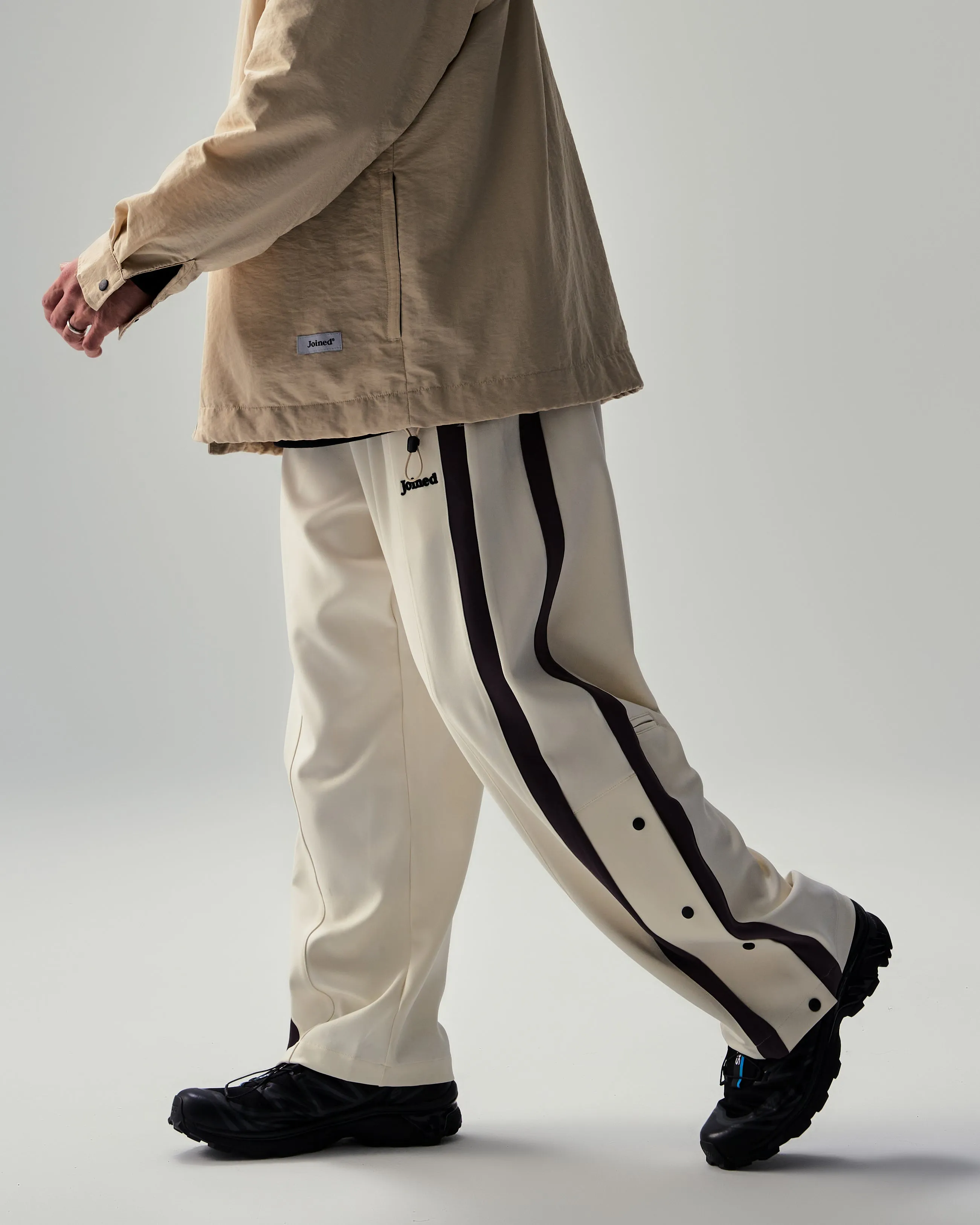 Stripe Pockets Tech Wide Pants