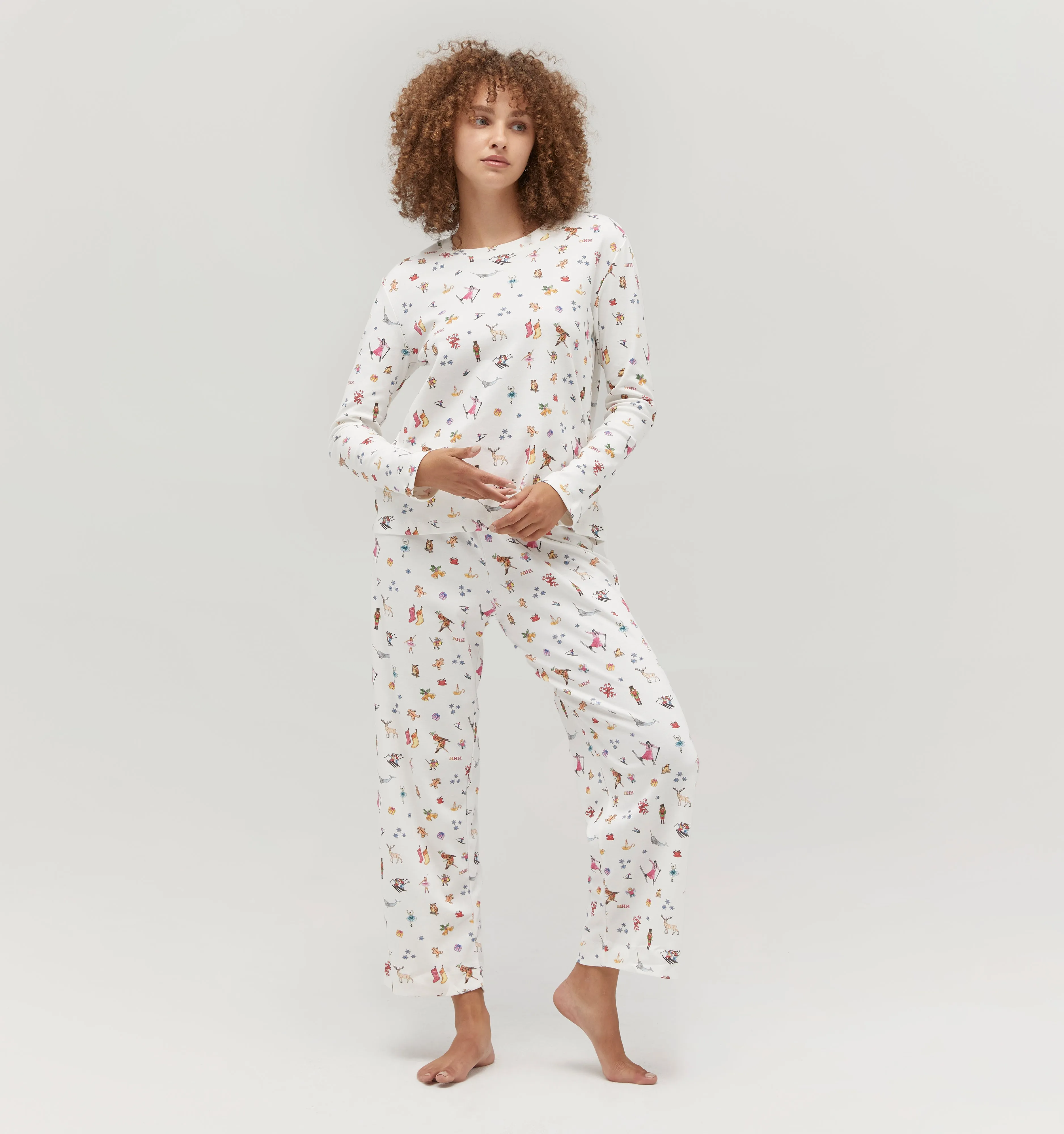 The Holiday Pajama Set - Skier’s Delight