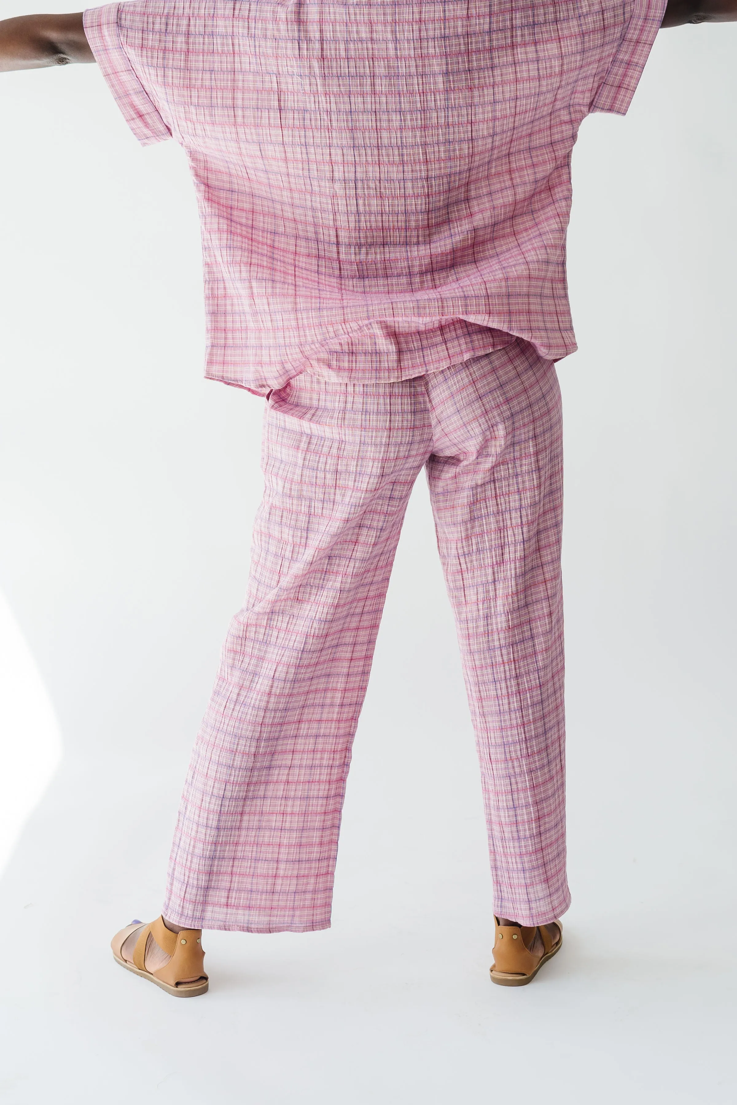 The Kutcher Plaid Bottom in Pink