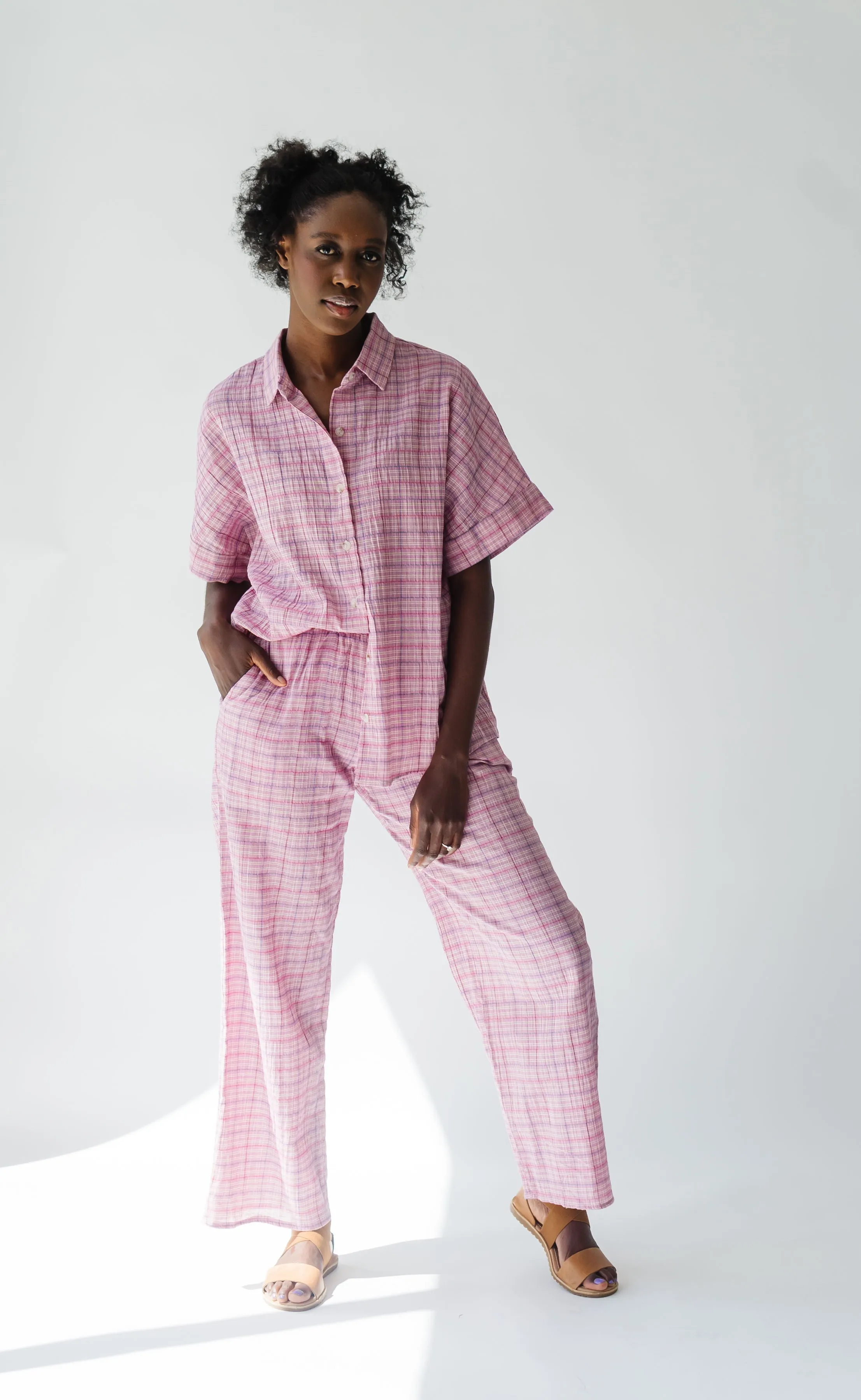 The Kutcher Plaid Bottom in Pink