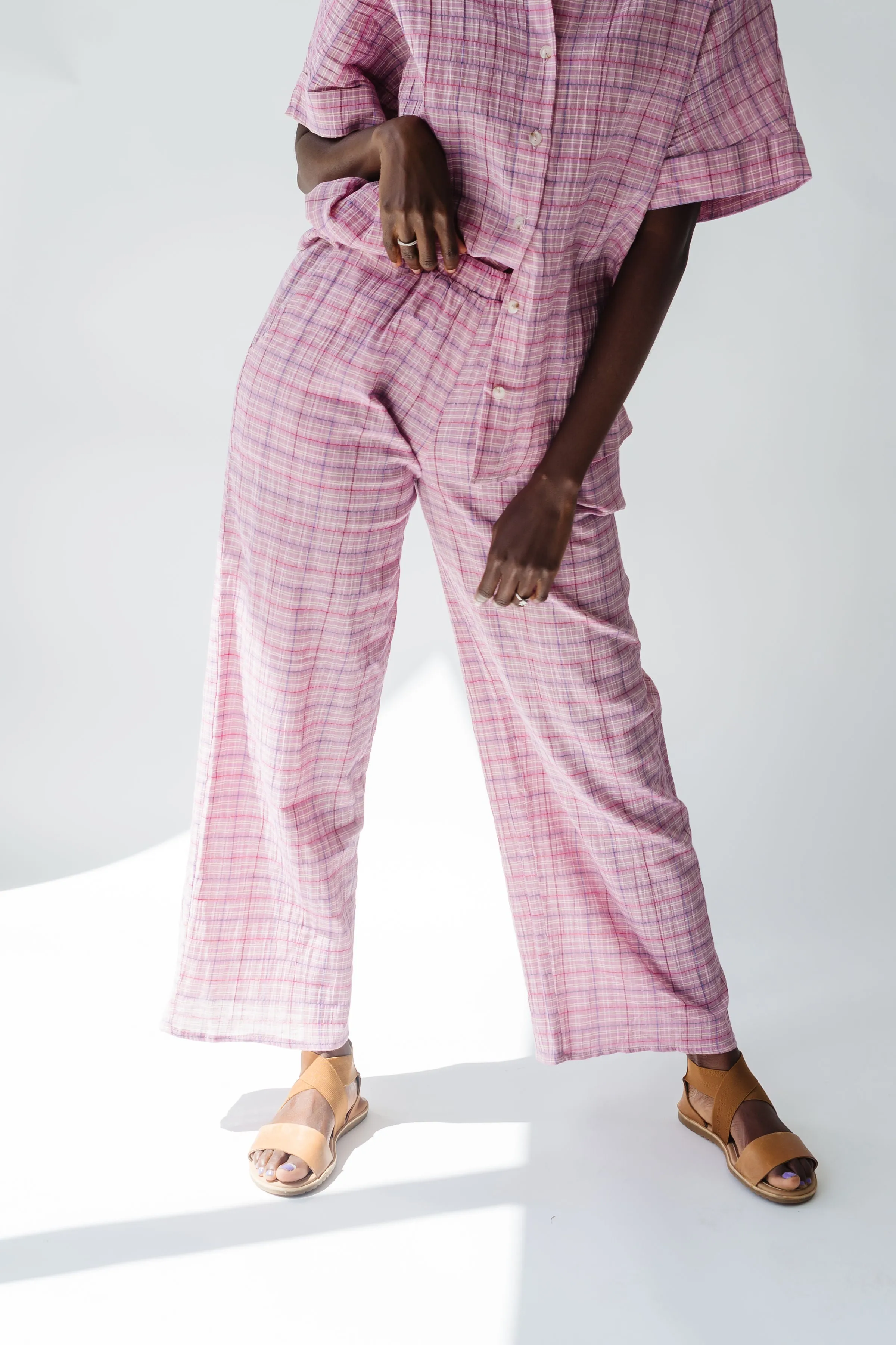 The Kutcher Plaid Bottom in Pink