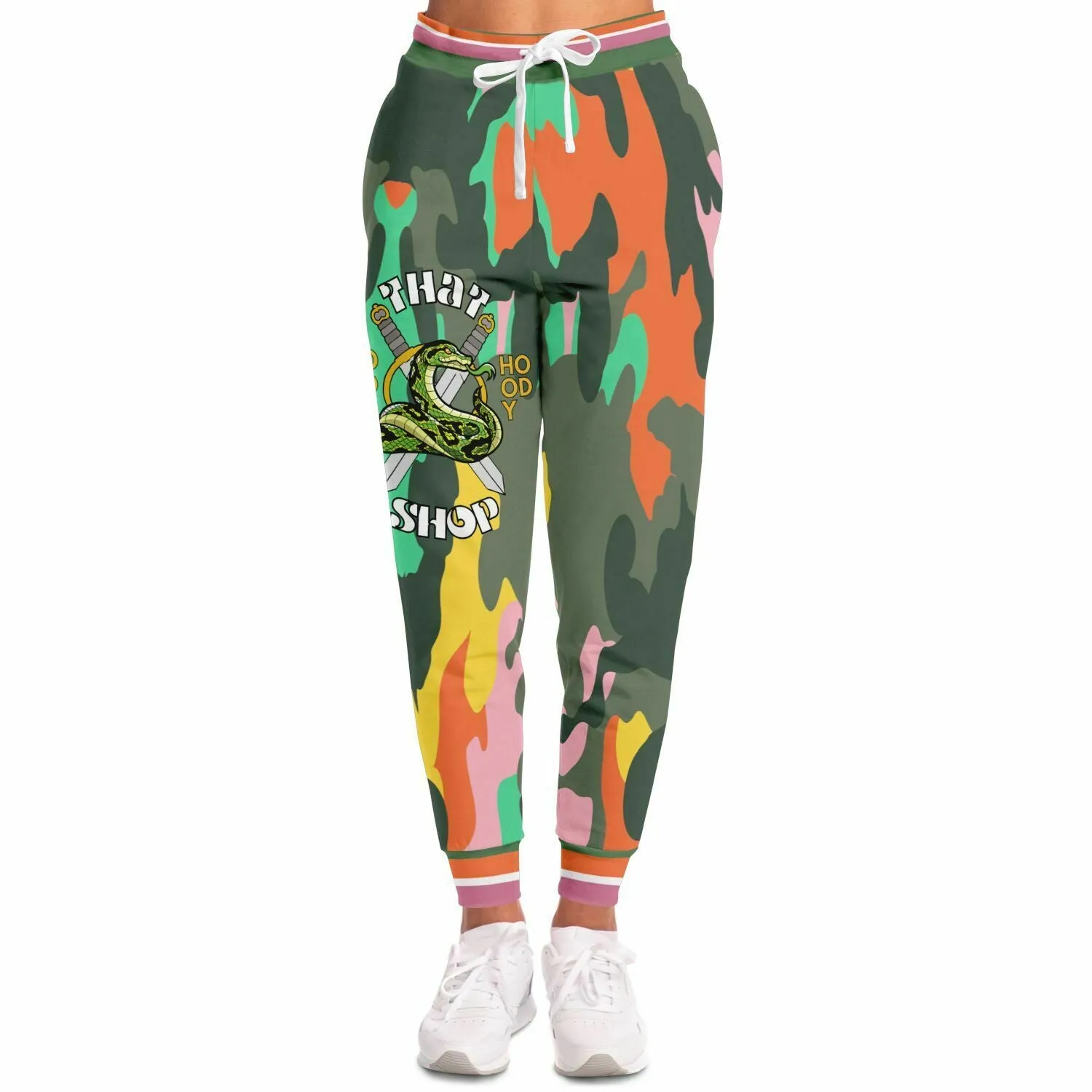 THS Snake Bite Orange Camo Fleece Joggers