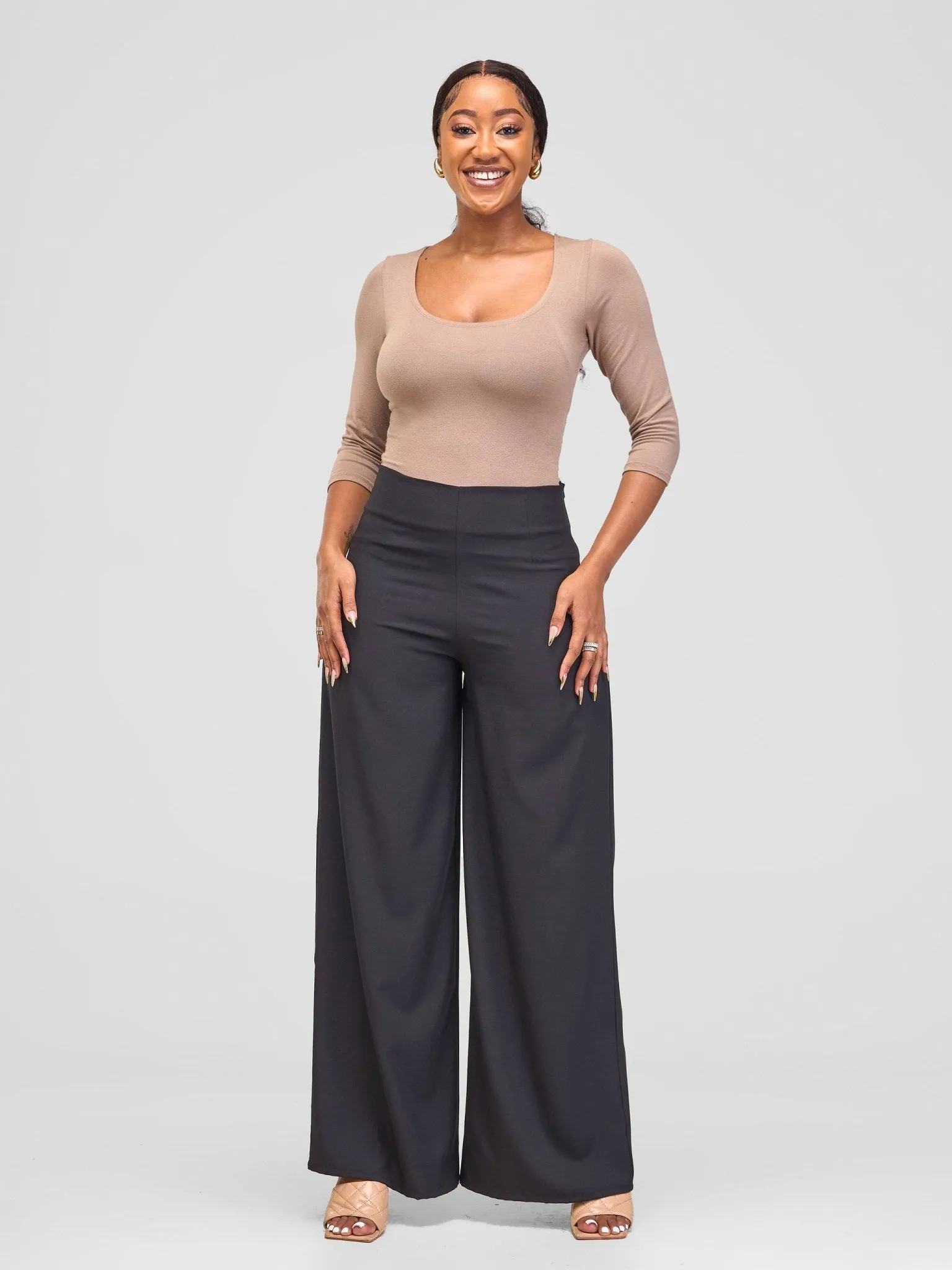 Vivo Ajani Wide Leg Pants - Black