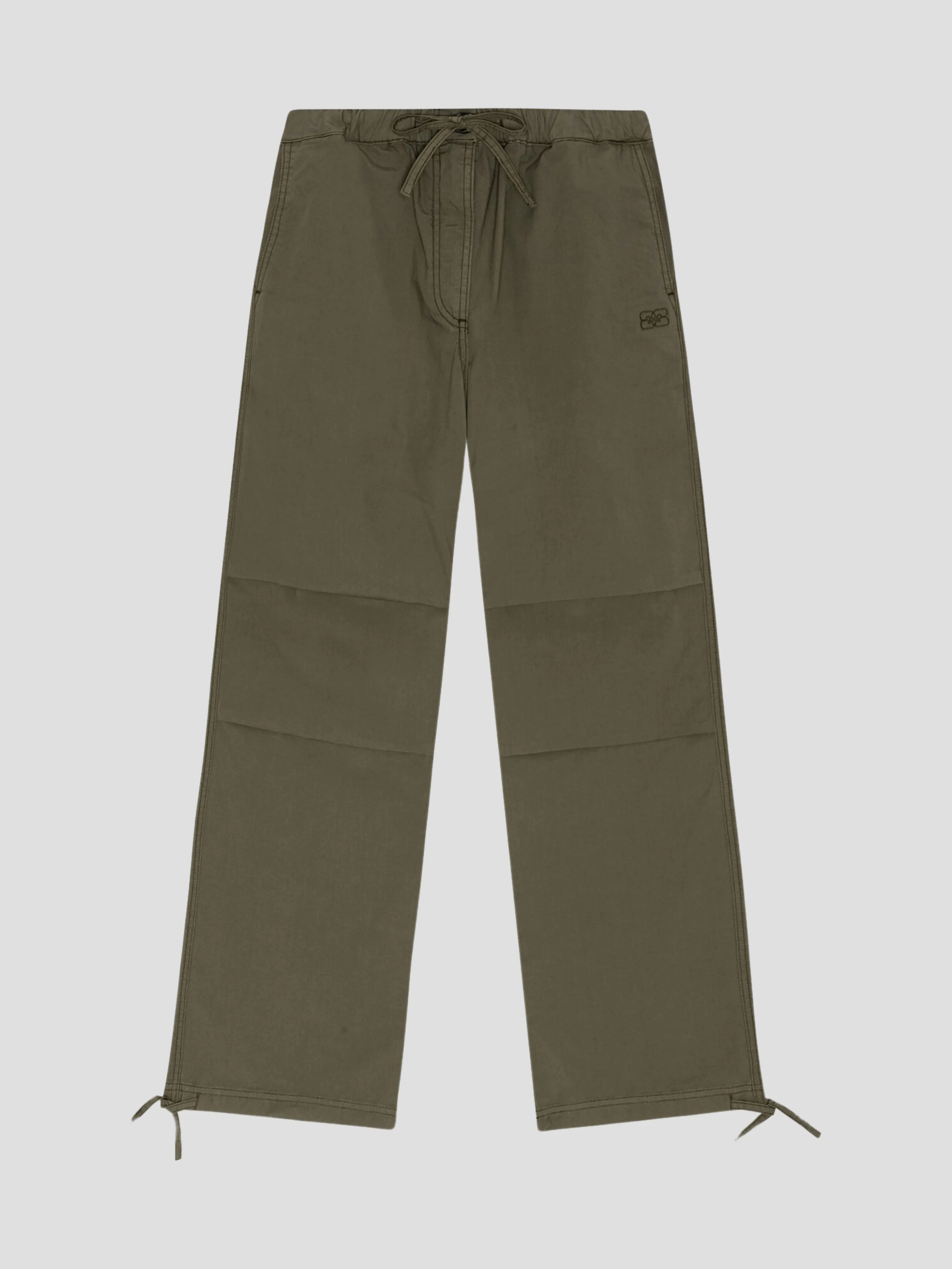 Washed Cotton Canvas Draw String Pants