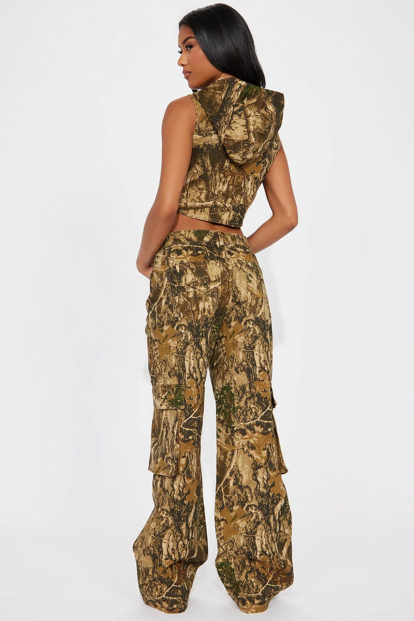 Wildin' Out Cargo Pant Set - Camouflage