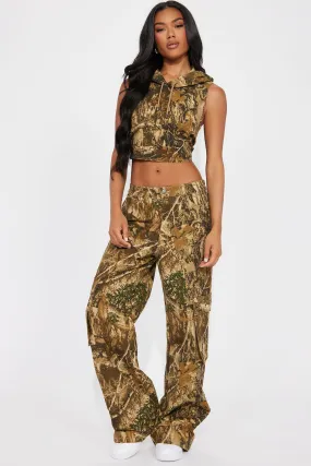 Wildin' Out Cargo Pant Set - Camouflage